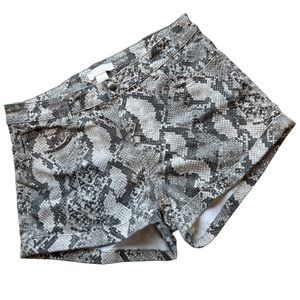 H&M Snakeskin Pattern Shorts - size: 8